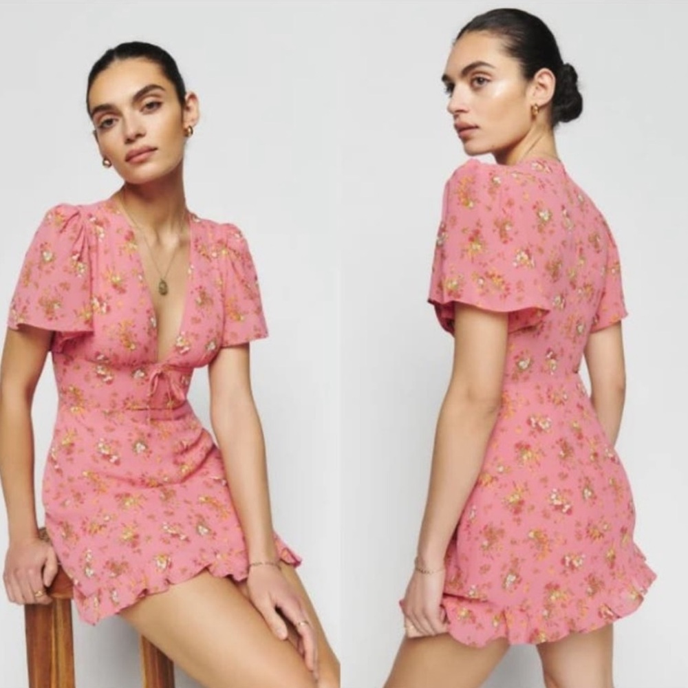 Reformation Mya Floral Mini Dress